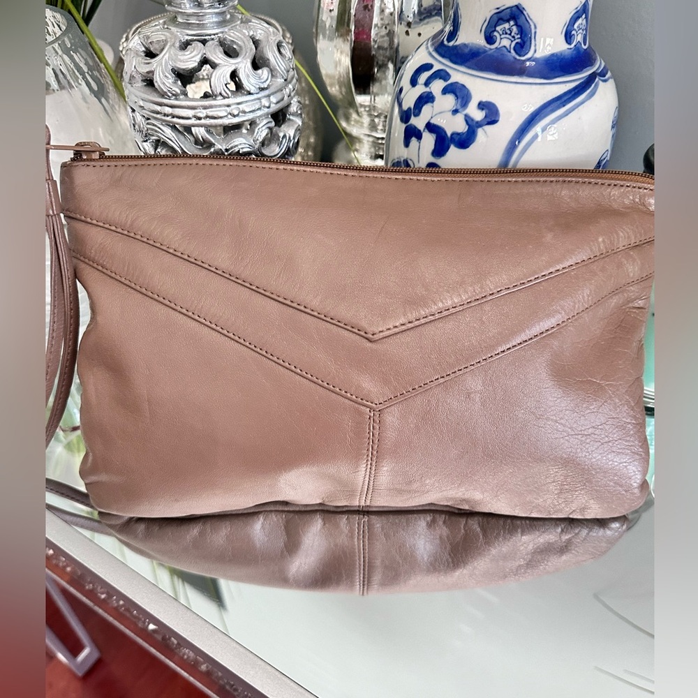 Samantha Scott Leather Clutch